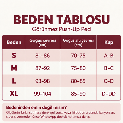 Görünmez Push Up Ped